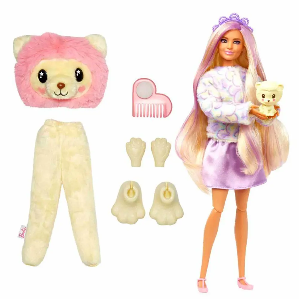 Barbie Cutie Reveal Sevimli Kostümler Serisi - Lion Doll HKR02-HK