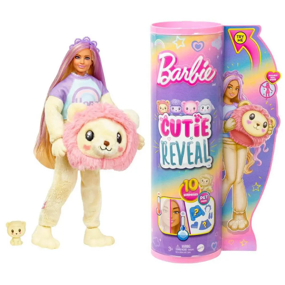 Barbie Cutie Reveal Sevimli Kostümler Serisi - Lion Doll HKR02-HK