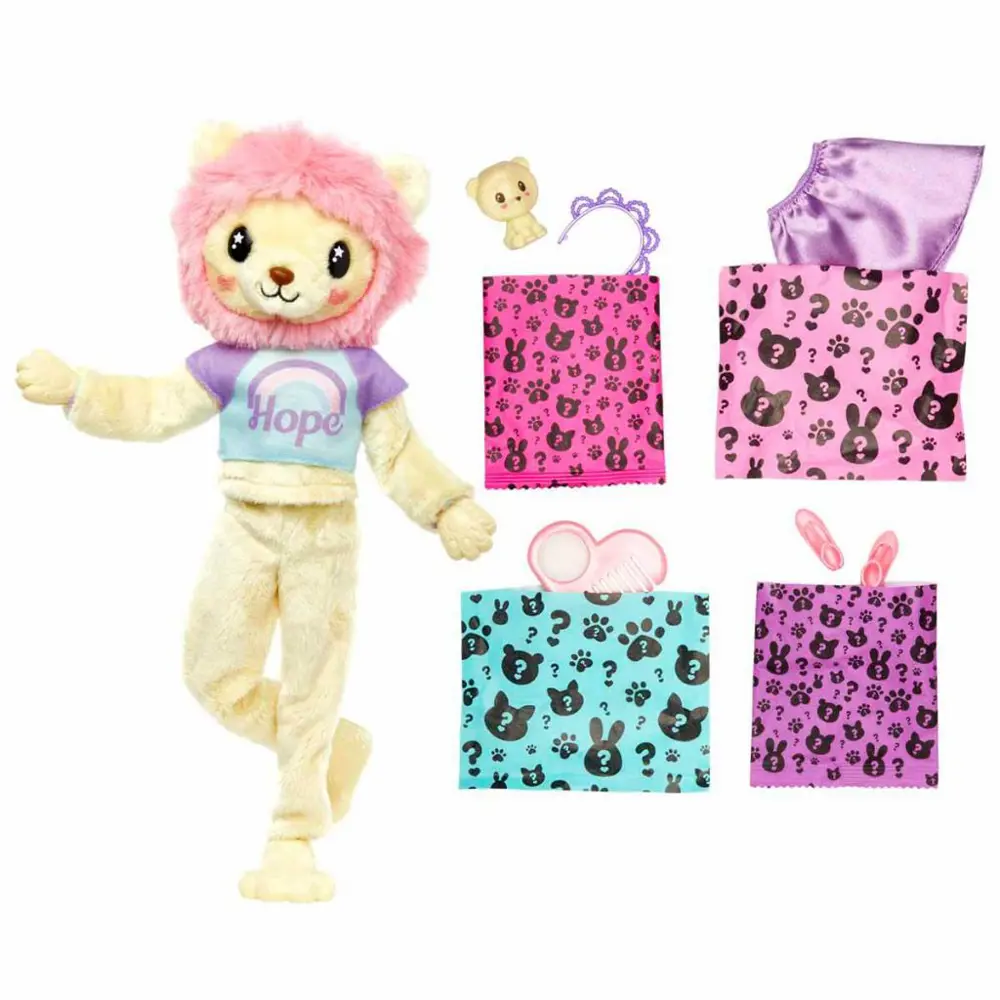 Barbie Cutie Reveal Sevimli Kostümler Serisi - Lion Doll HKR02-HK