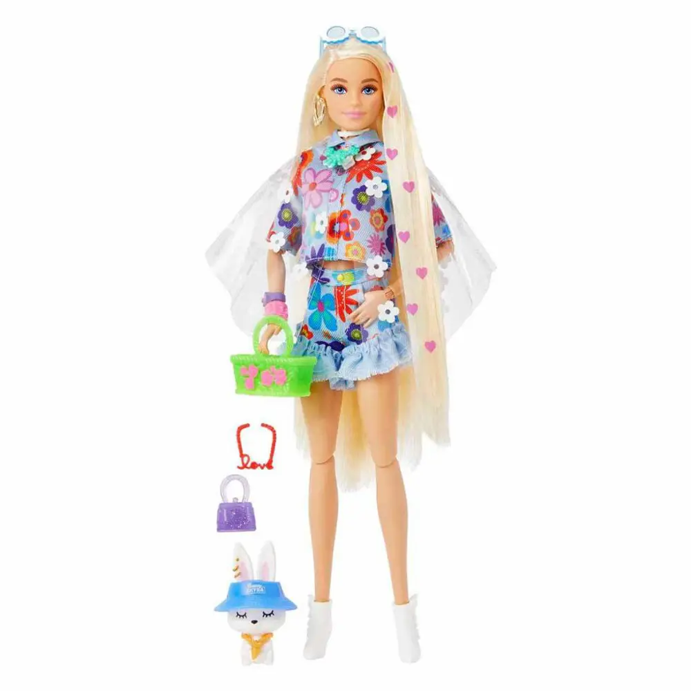 Barbie Extra Mavi Etekli Bebek HDJ45 Barbie Extra Mavi Etekli Bebek HDJ45