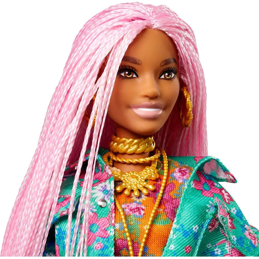 Barbie Extra Pembe Örgü Saçlı Bebek GXF09 Barbie Extra Pembe Örgü Saçlı Bebek GXF09