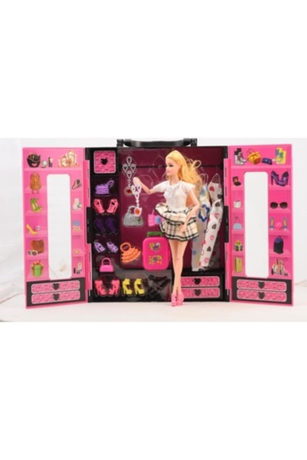 Mia Barbie Gardırop, Sonsuz Hareketli Bebek Ve Giysili, Ayakkabılı, Ç