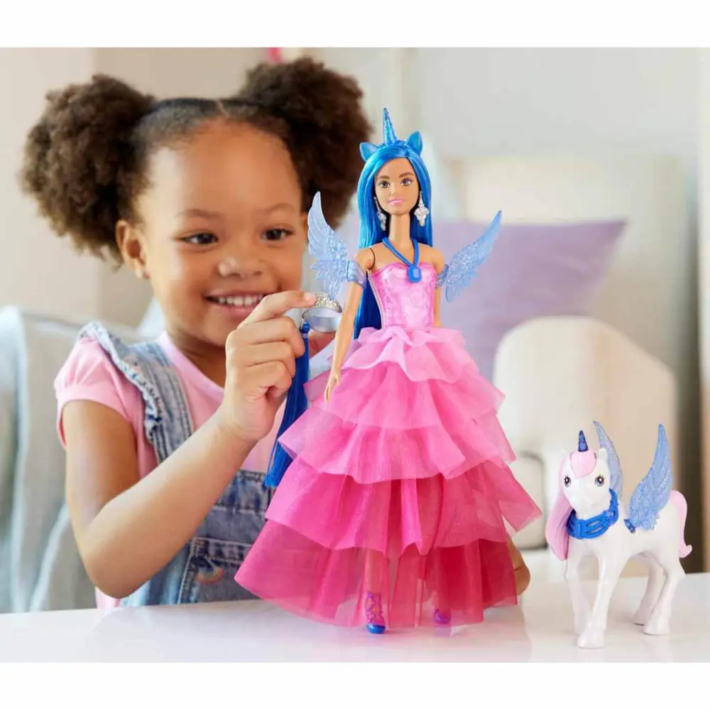Barbie Mavi Saçlı Prenses Bebek HRR16 Barbie Mavi Saçlı Prenses Bebek HRR16