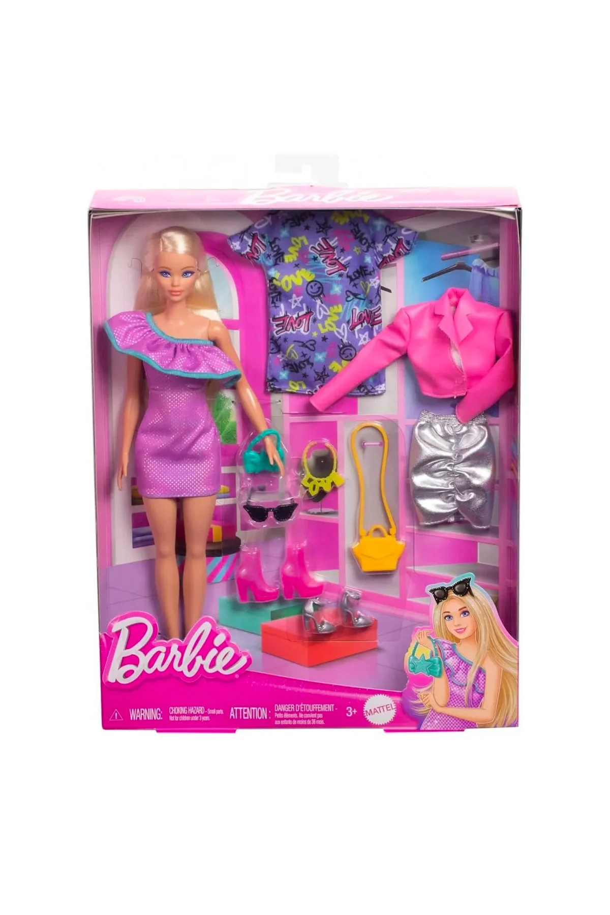 Barbie Moda Bebek, Kıyafetleri ve Akseasuarları HYT61