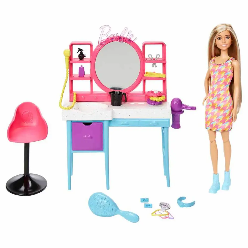 Barbie Muhteşem Kuaför Oyun Seti HKV00 Barbie Muhteşem Kuaför Oyun Seti HKV00