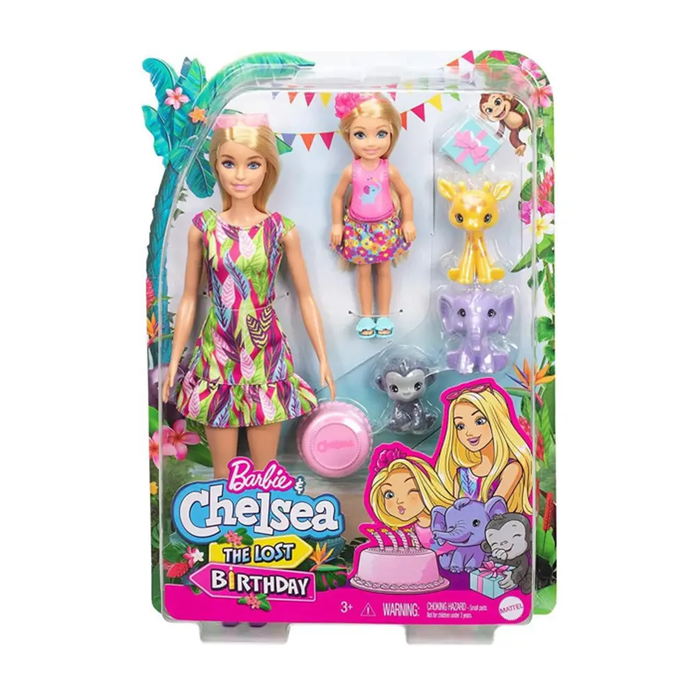 Barbie ve Chelsea Kayıp Doğum Günü Oyun Seti GTM82