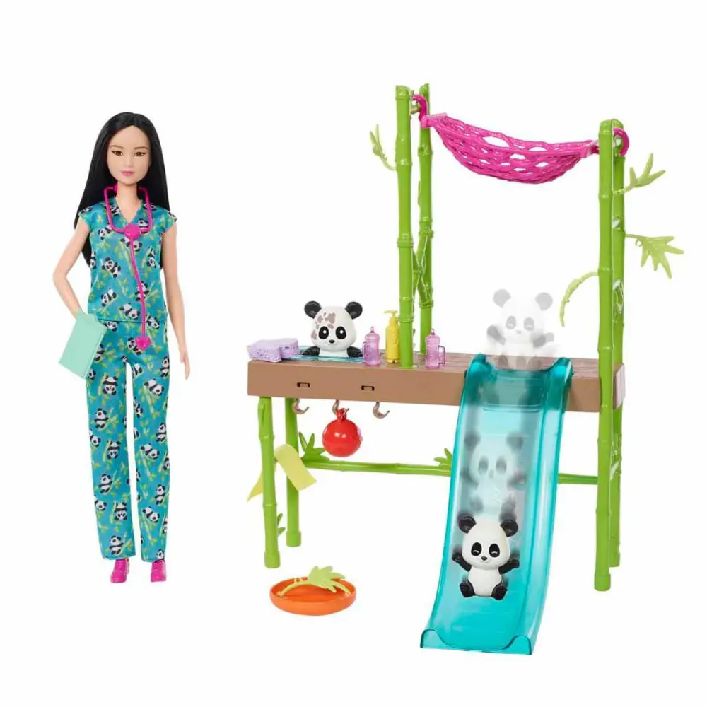 Barbie Yavru Panda Bakımı Oyun Seti HKT77 Barbie Yavru Panda Bakımı Oyun Seti HKT77