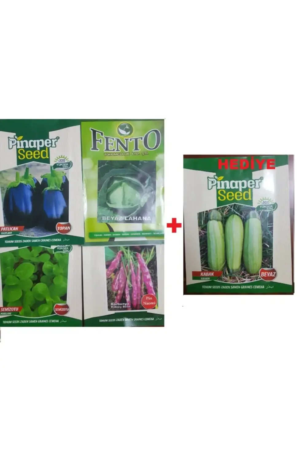 Barbunya Tohumu -semizotu Tohumu-patlıcan Tohumu -beyaz Lahana To