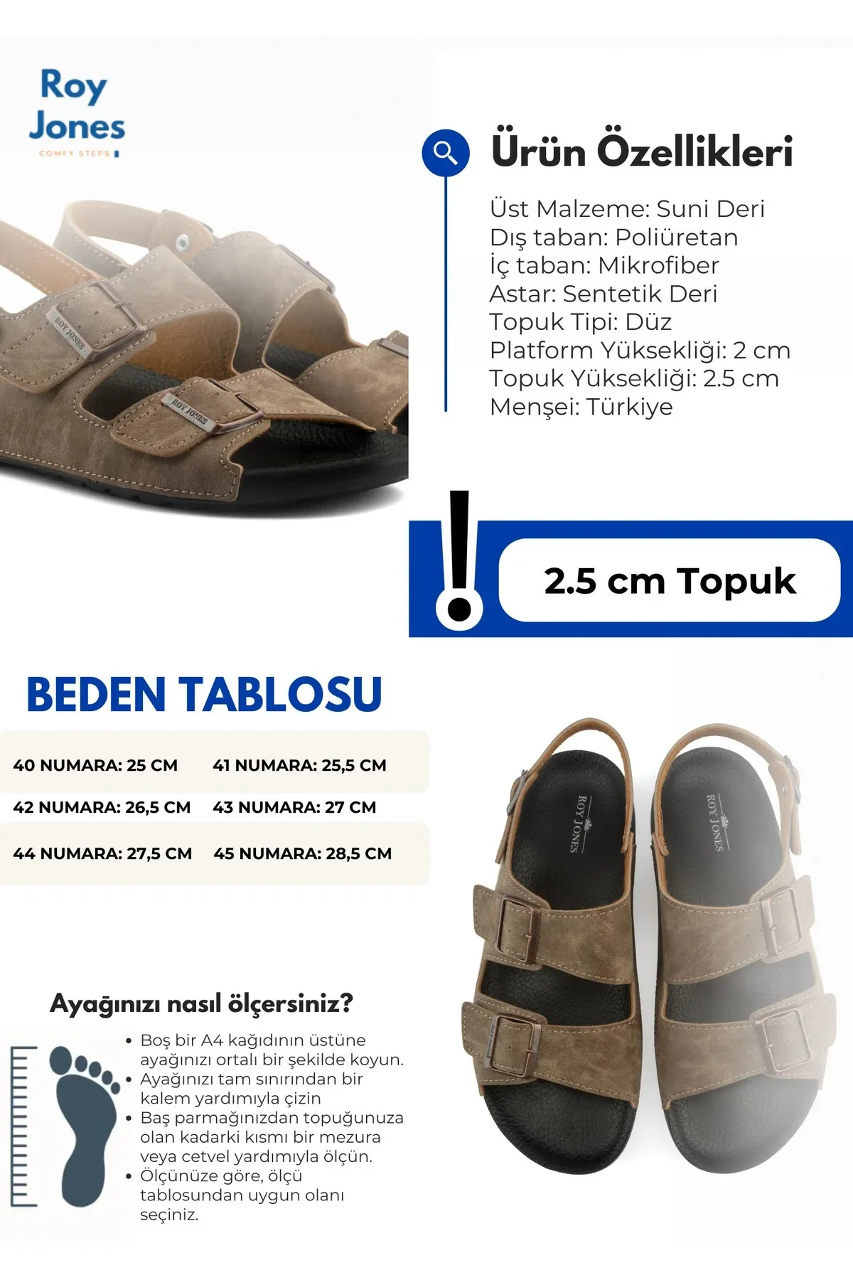 Barcelona Urban Sandals Rahat Yumuşak Tabanlı Erkek Sandalet