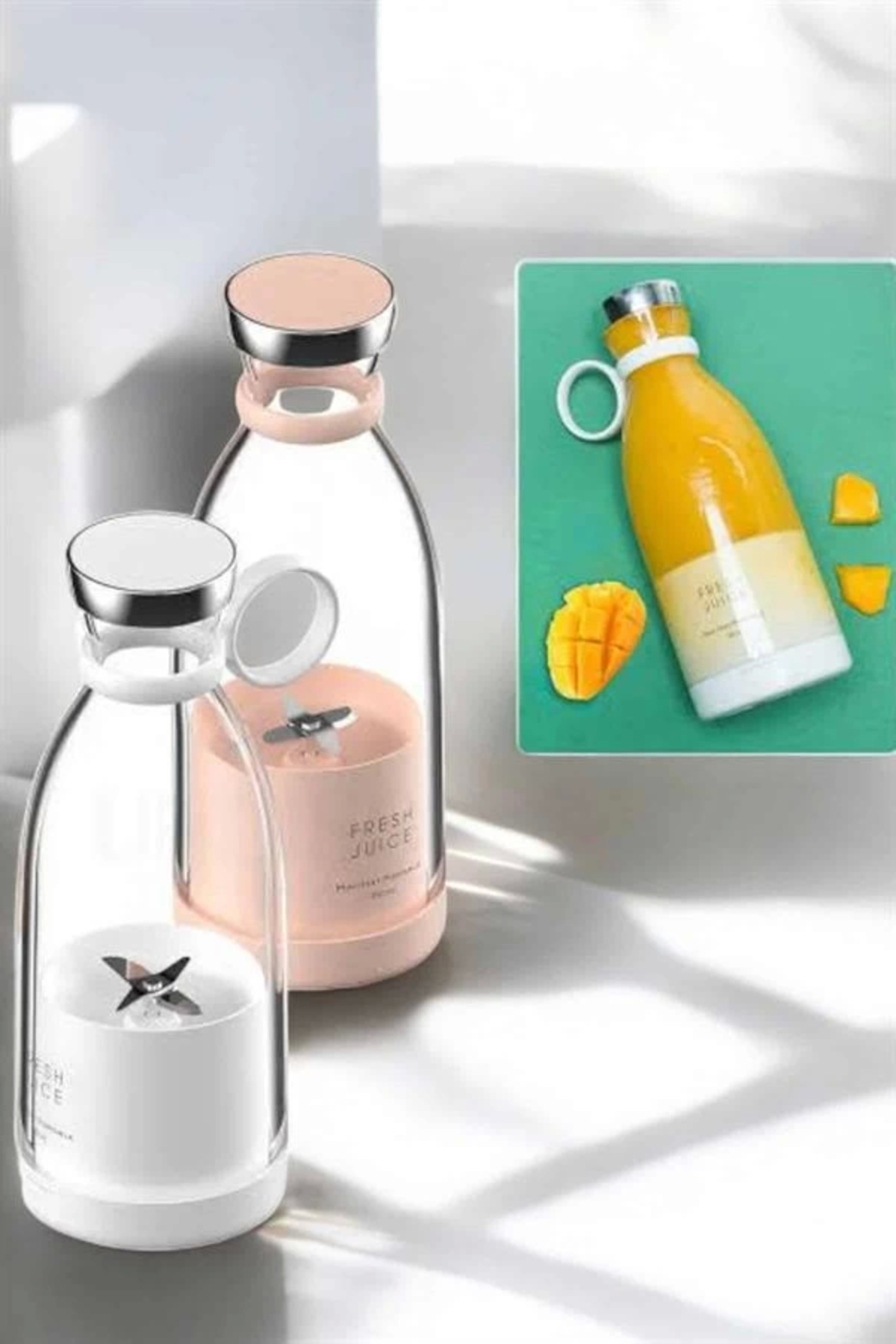 Rby Bardak Blender Smoothie Meyve Sikacaği Şarjli Cam Taşinabilir