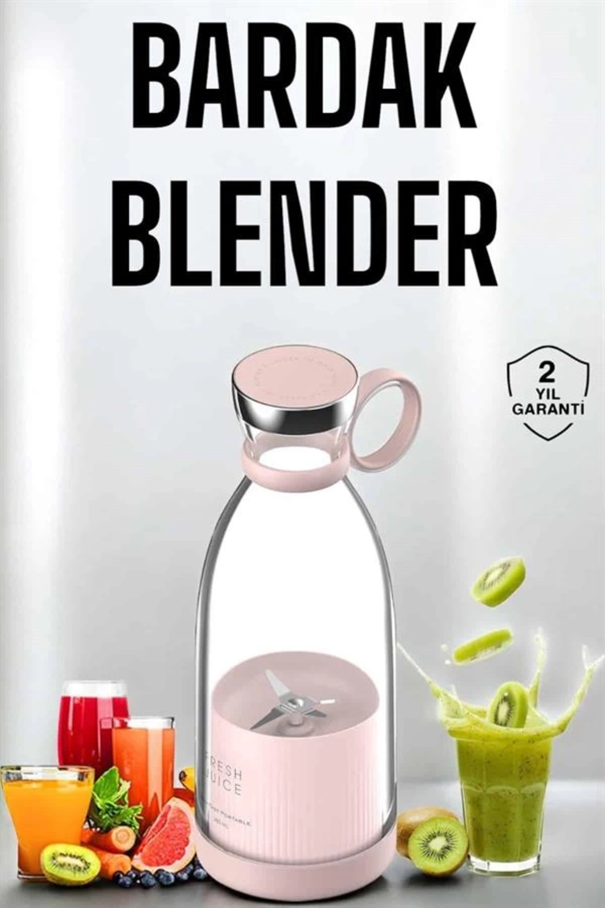 Rby Bardak Blender Smoothie Meyve Sikacaği Şarjli Cam Taşinabilir