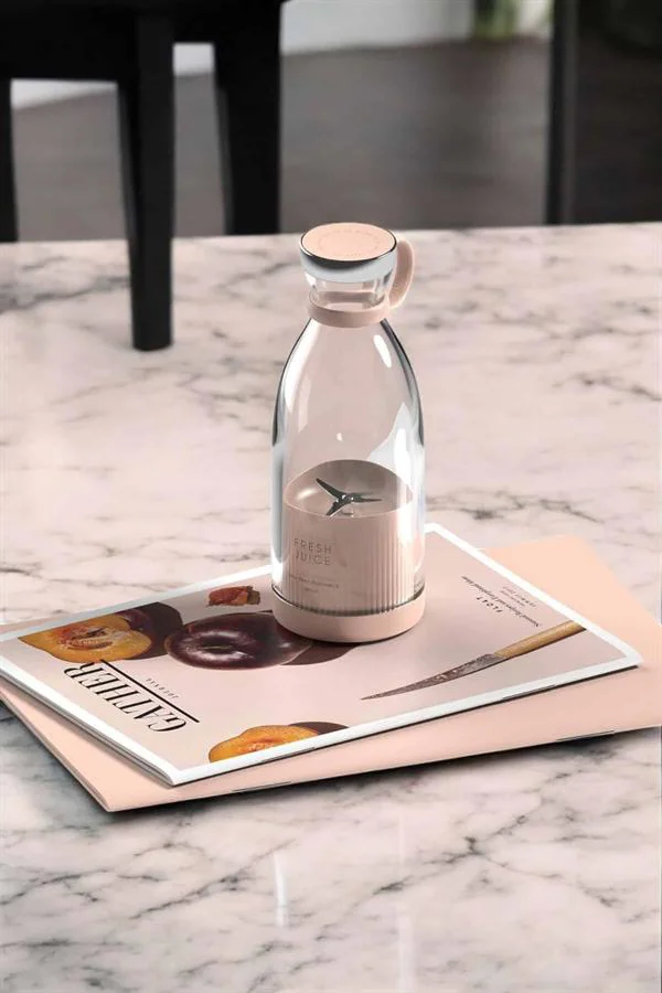 Bardak Blender Smoothie Meyve Sıkacağı Şarjlı Cam Taşınabilir