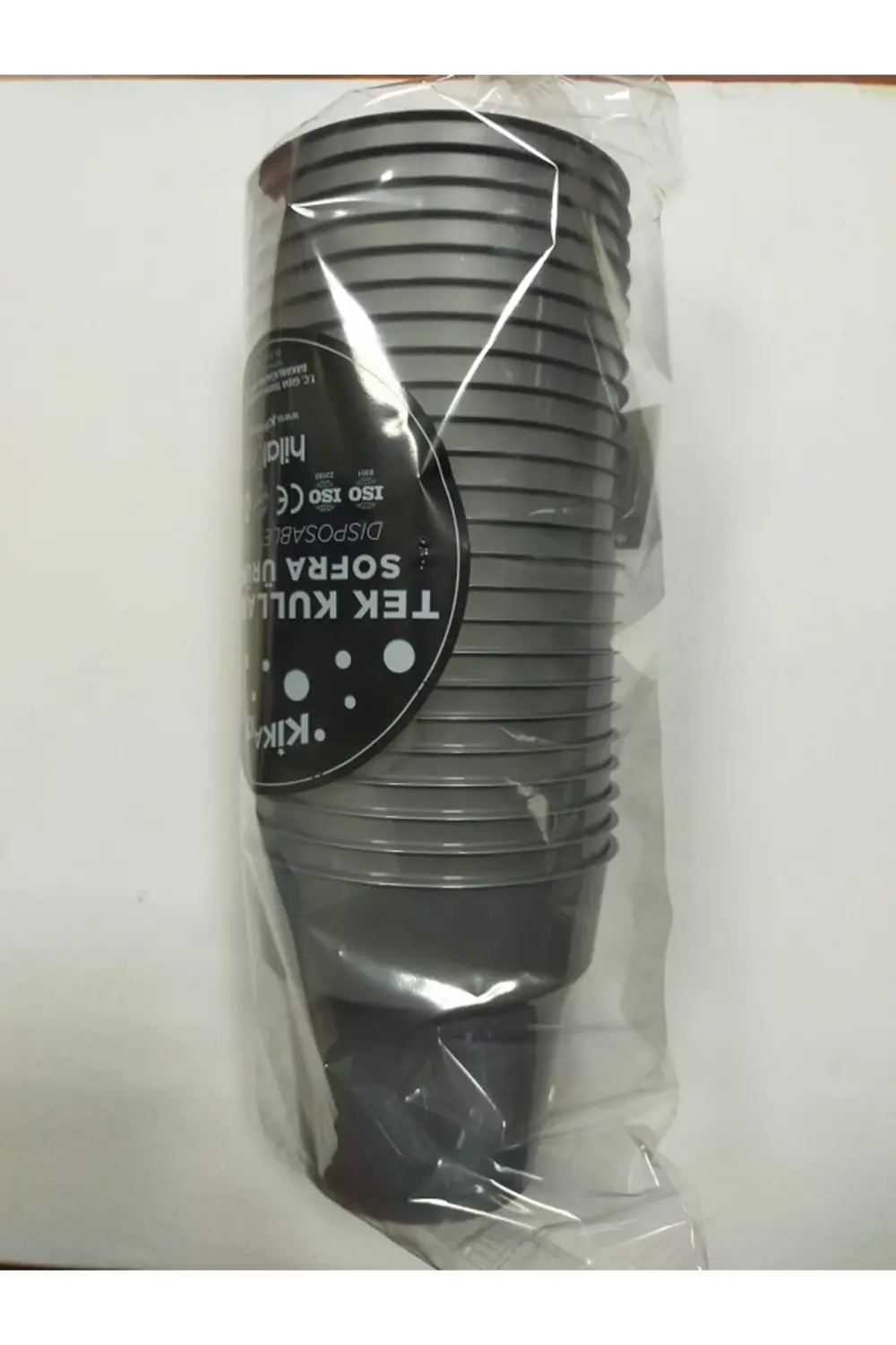 Bardak Plastik Gümüş 24'lü