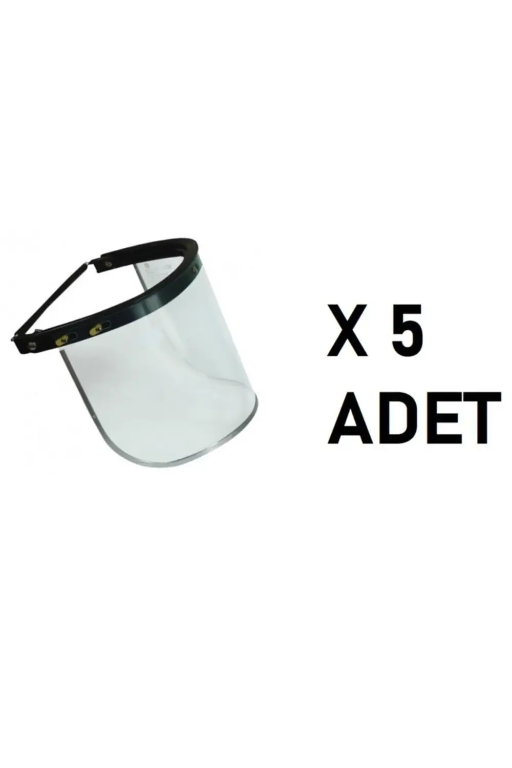 Barete Takılabilen Şeffaf Yüz Siperliği Vizör+ Vizör Tutucu X 5 A