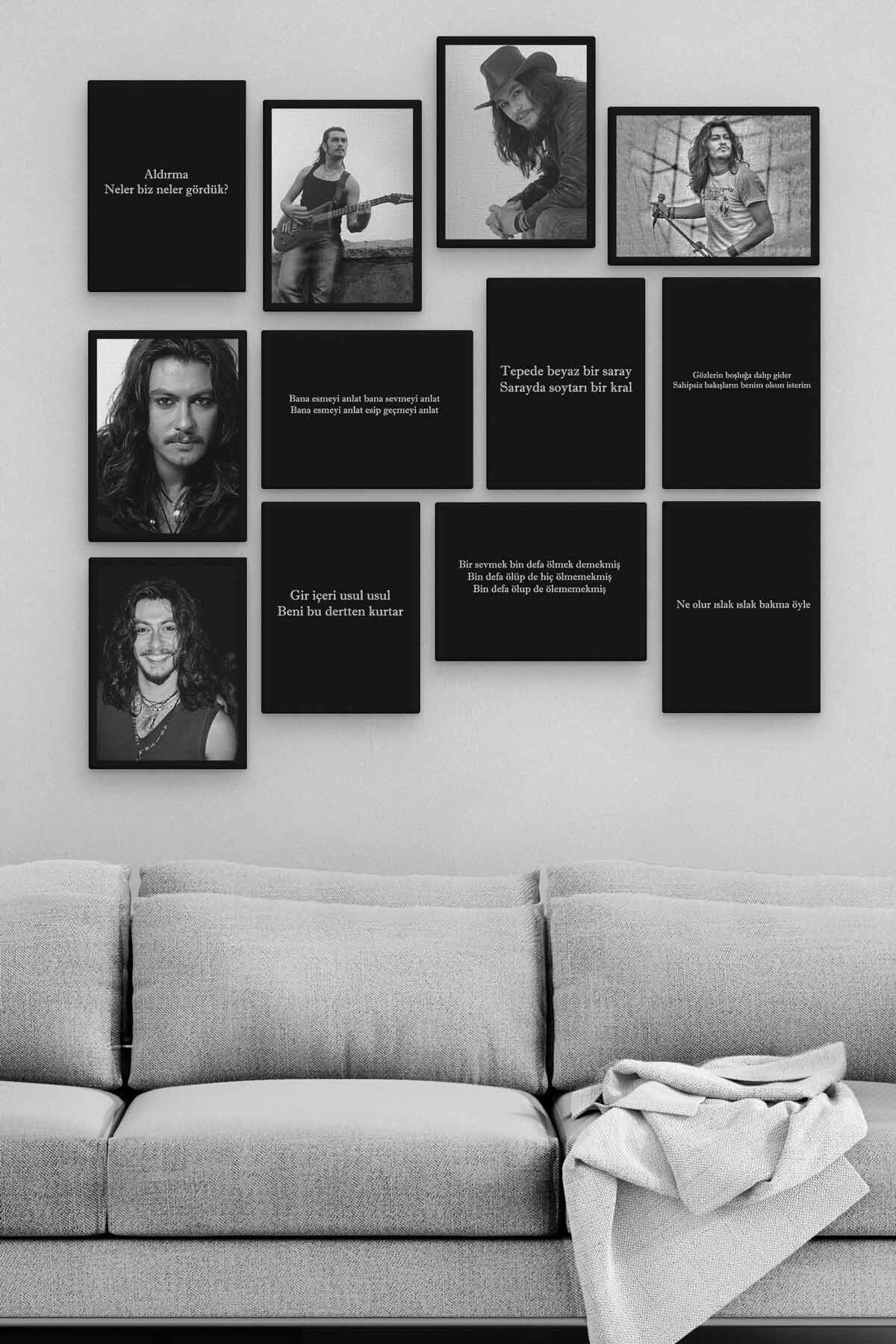 Barış Akarsu 12 Parça Ahşap Mdf Tablo Zlltb244