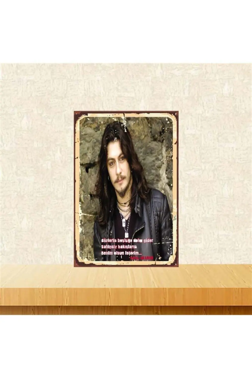 Barış Akarsu Gözlerin Boşluğa Dalıp Gider Retro Ahşap Poster 20 3