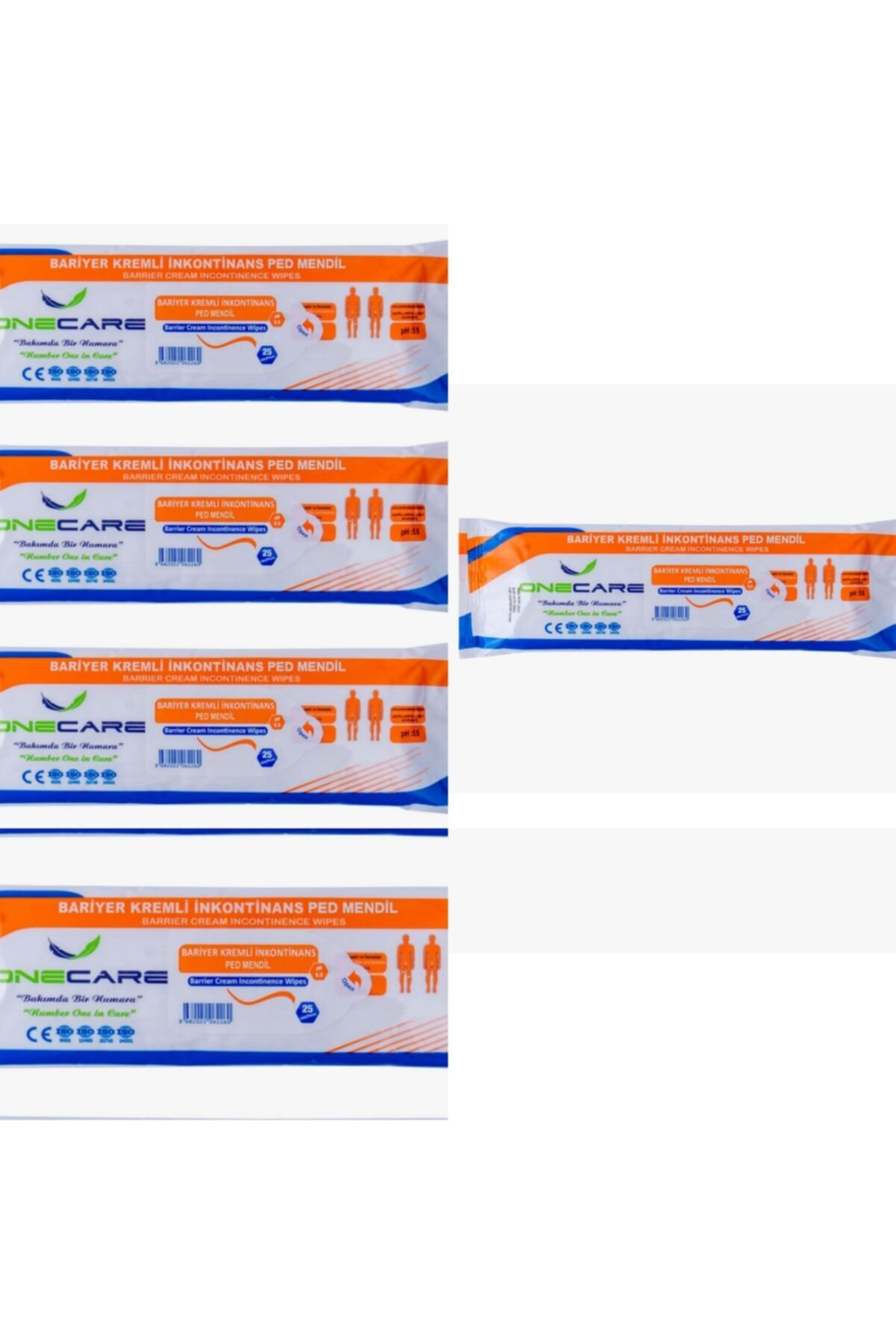 Bariyer Kremli İnkontinans Mendil - Alkolsüz Hasta Temizleme Havl