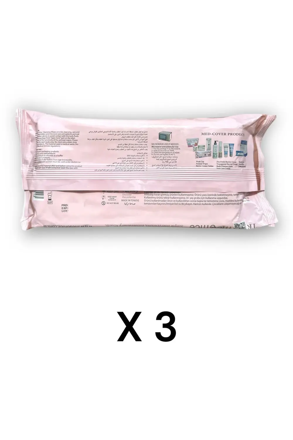 Bariyer Kremli Perine Bölgesi Temizleme Pedi/mendili 50'li - 3 Pa
