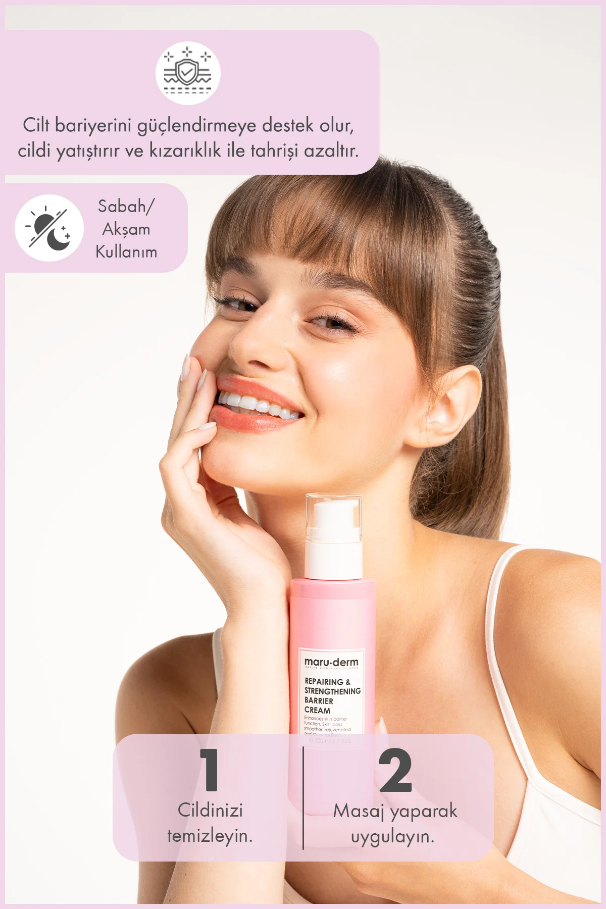 Bariyer Onarıcı & Güçlendirici Ceramide Cilt Bakım Kremi 200 ML