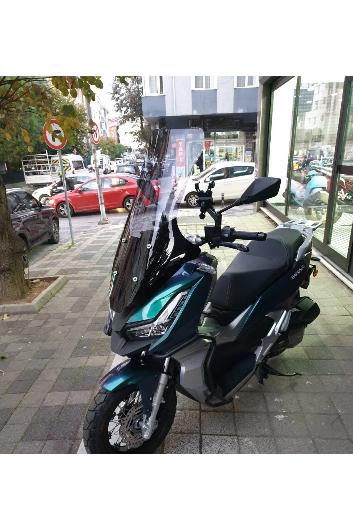 Barossa ADV 125 Ön Cam 2025-2026 Model 78cm Füme Renkli 4mm UZUN