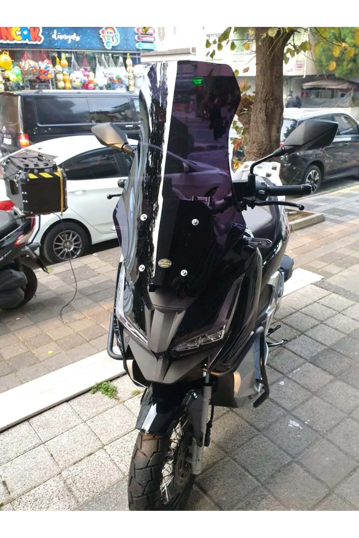 Barossa ADV 125 Ön Cam 2025-2026 Model 65cm Siyah Renkli 4mm ORTA