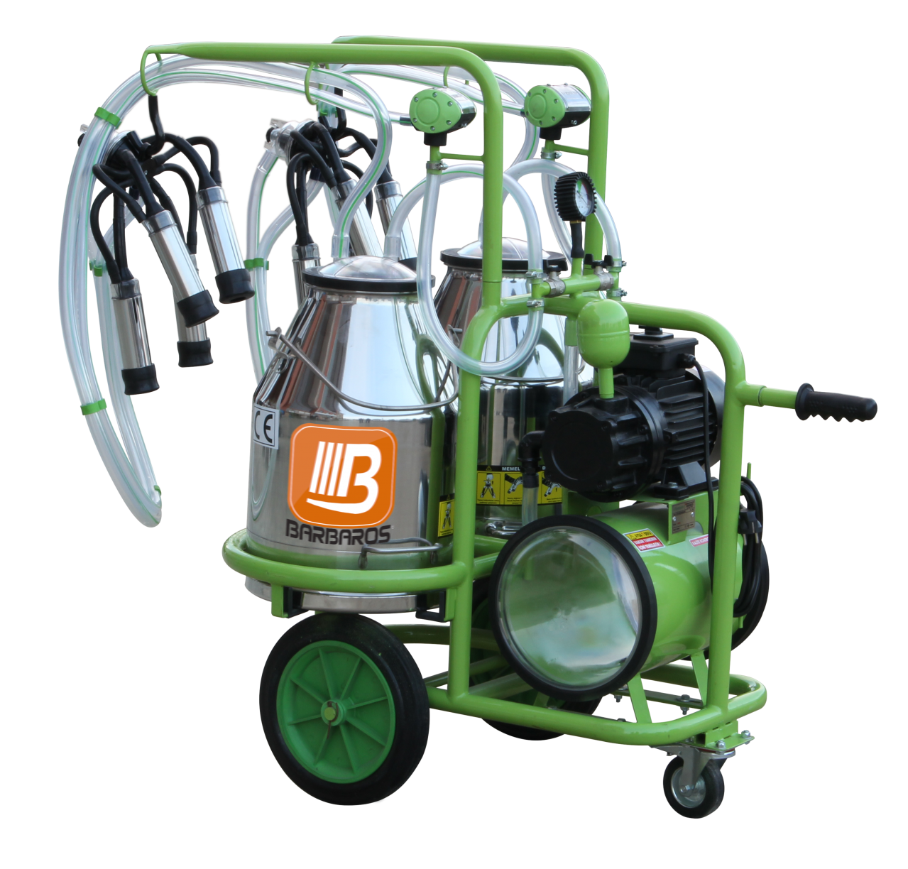 Bartech Çift Güğüm Çift Sağım İnek Sağım Makinesi