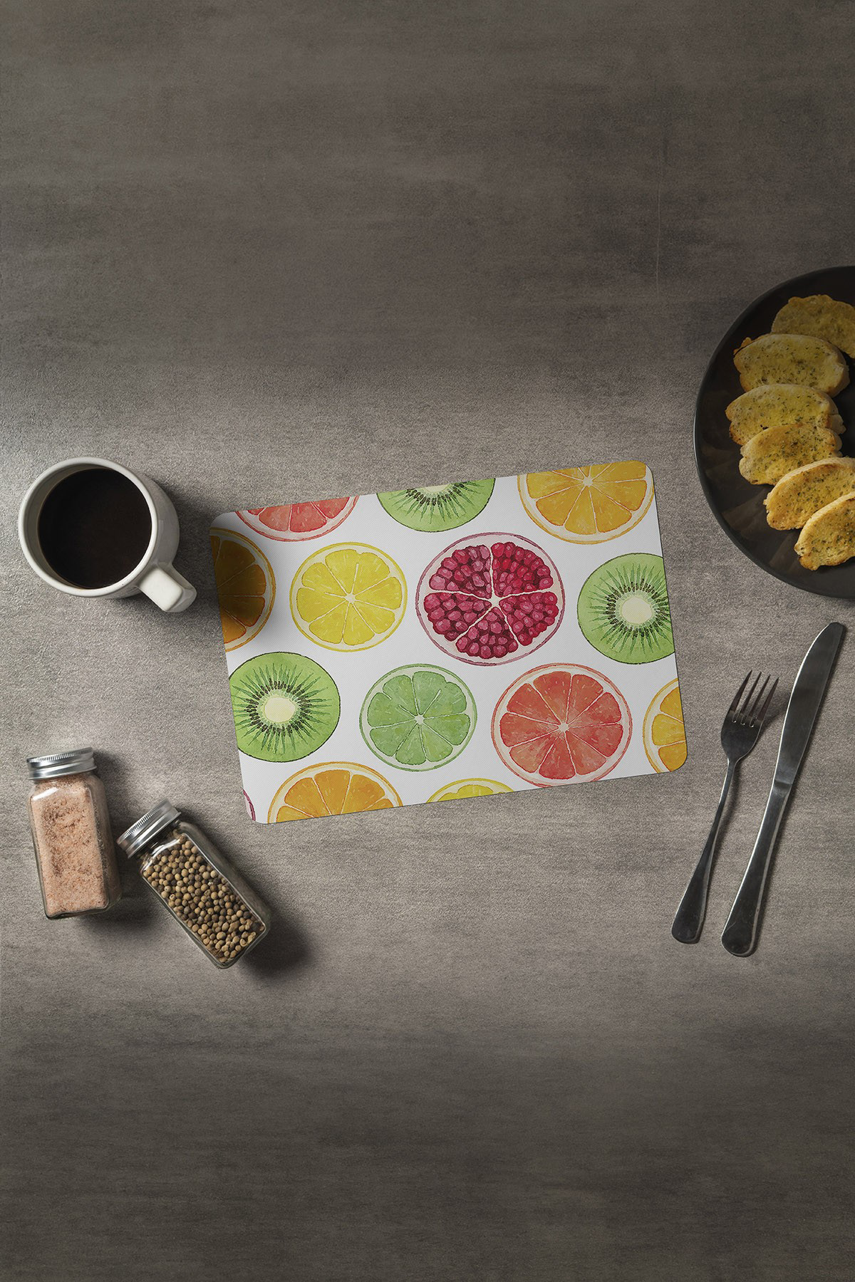 Artikel Bas-011A Dekoratif Baskılı Keçe Amerikan Servisi, Supla 2'Li Serv