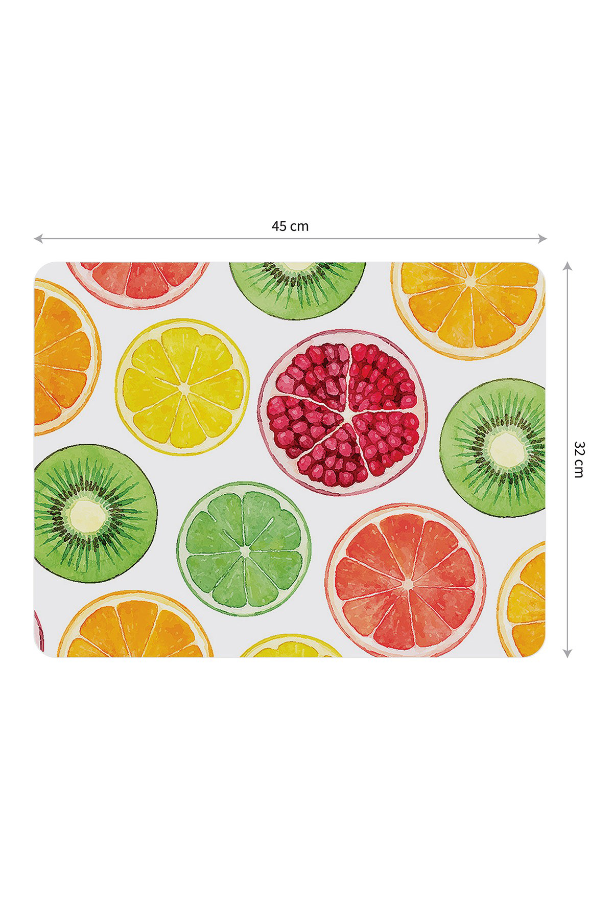 Artikel Bas-011A Dekoratif Baskılı Keçe Amerikan Servisi, Supla 2'Li Serv