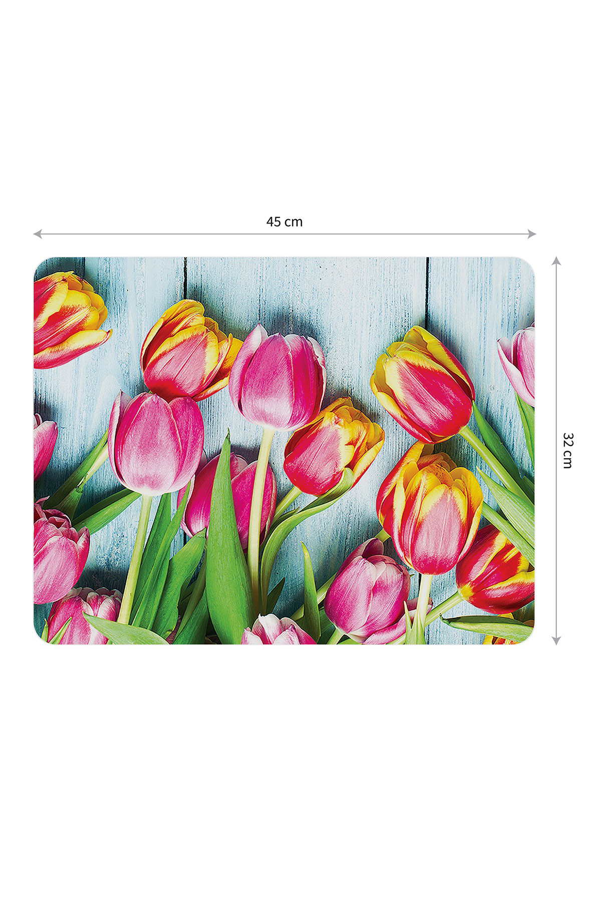 Artikel Bas-019B Dekoratif Baskılı Keçe Amerikan Servisi, Supla 4'Lü Serv