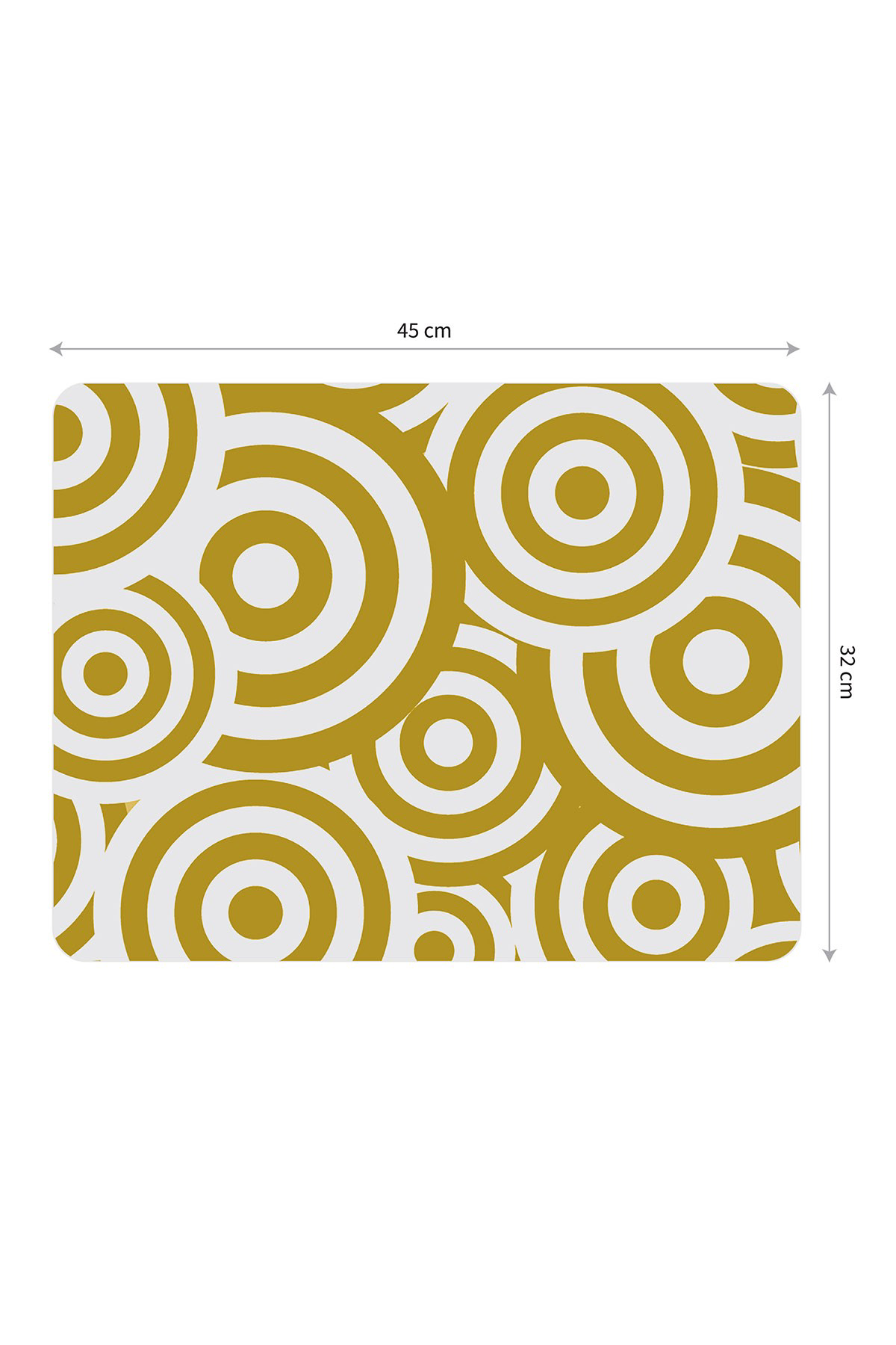 Artikel Bas-027A Dekoratif Baskılı Keçe Amerikan Servisi, Supla 2'Li Serv