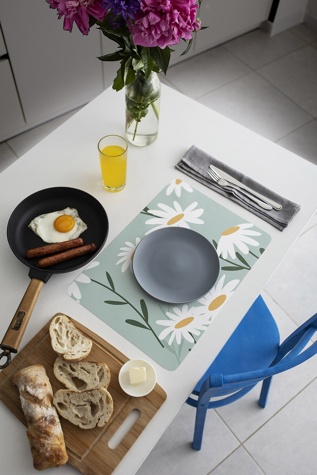 Artikel Bas-032A Dekoratif Baskılı Keçe Amerikan Servisi, Supla 2'Li Serv Artikel Bas-032A Dekoratif Baskılı Keçe Amerikan Servisi, Supla 2'Li Serv