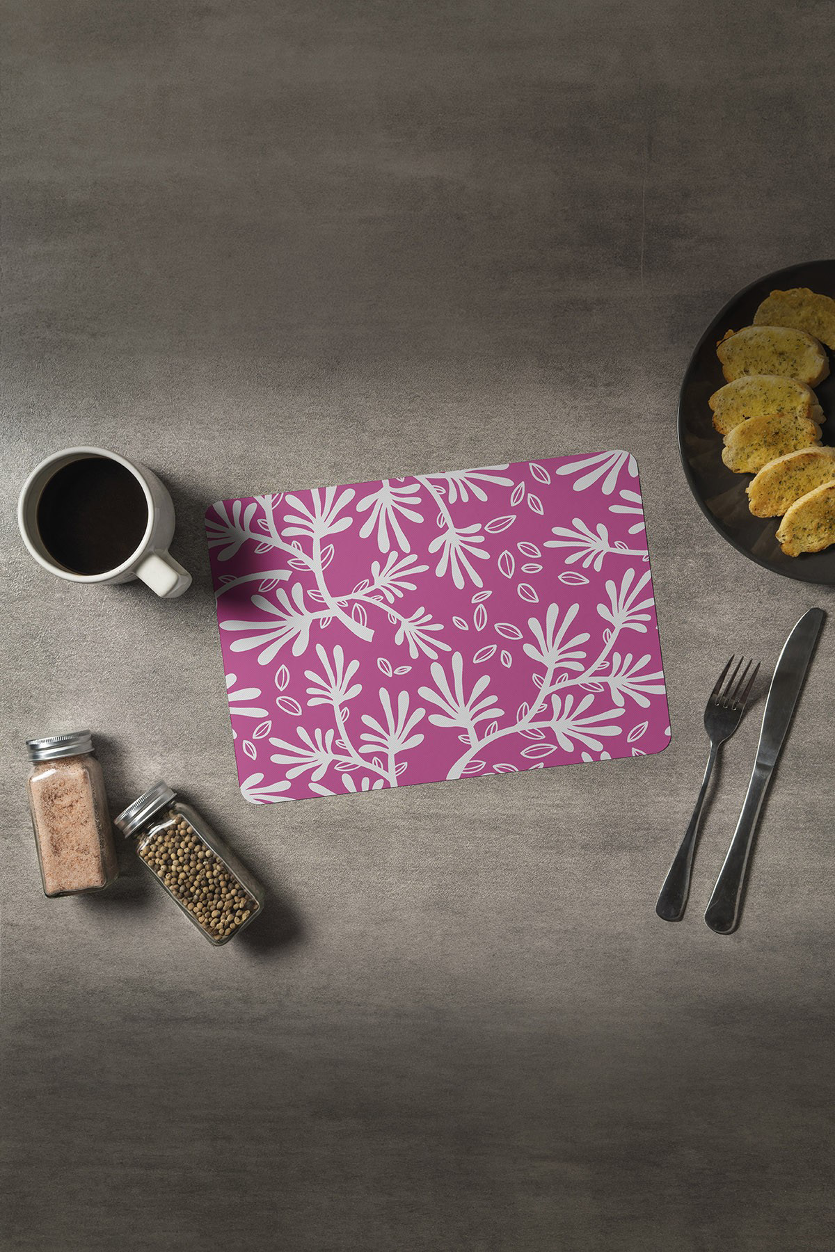 Artikel Bas-033B Dekoratif Baskılı Keçe Amerikan Servisi, Supla 4'Lü Serv