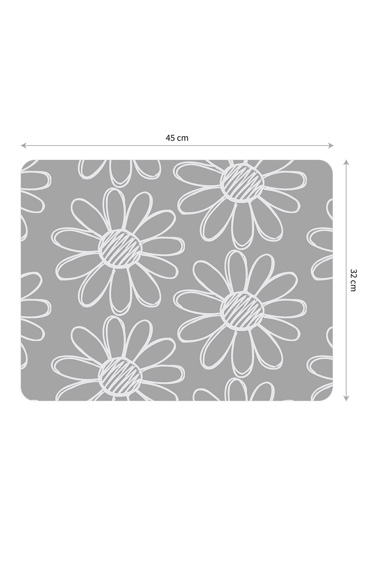 Artikel Bas-036B Dekoratif Baskılı Keçe Amerikan Servisi, Supla 4'Lü Serv