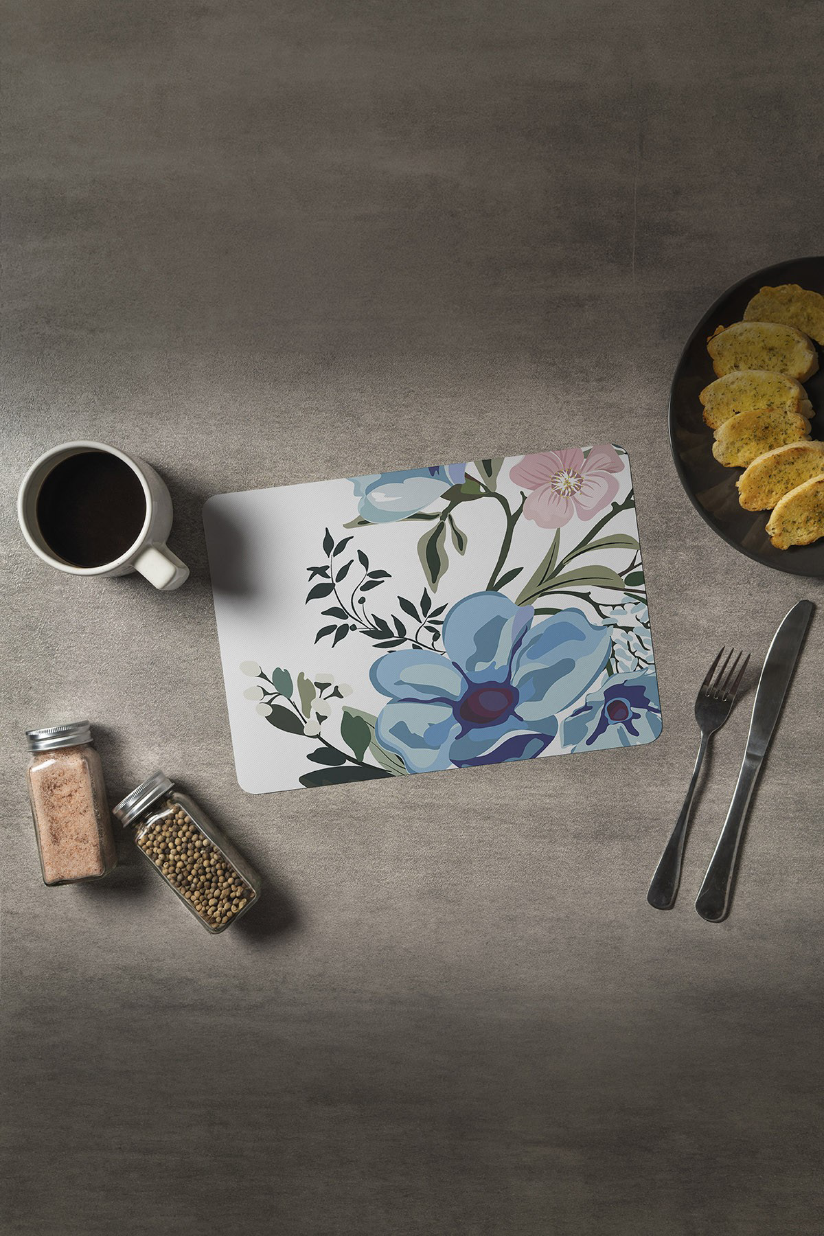 Artikel Bas-040B Dekoratif Baskılı Keçe Amerikan Servisi, Supla 4'Lü Serv Artikel Bas-040B Dekoratif Baskılı Keçe Amerikan Servisi, Supla 4'Lü Serv