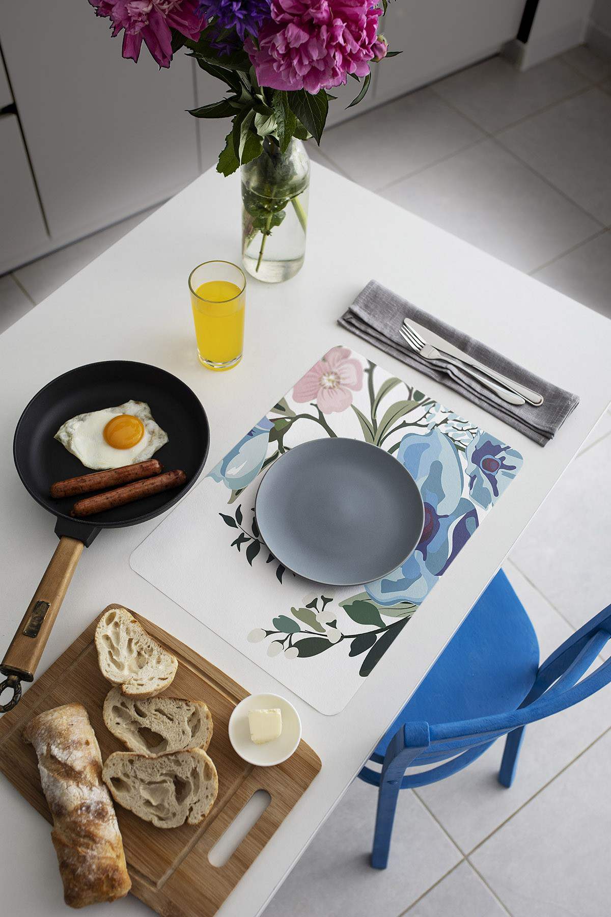 Artikel Bas-040B Dekoratif Baskılı Keçe Amerikan Servisi, Supla 4'Lü Serv Artikel Bas-040B Dekoratif Baskılı Keçe Amerikan Servisi, Supla 4'Lü Serv