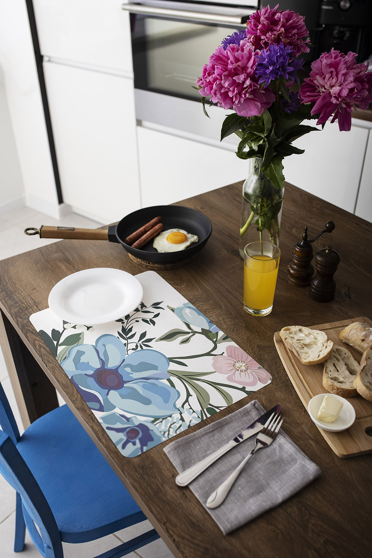 Artikel Bas-040B Dekoratif Baskılı Keçe Amerikan Servisi, Supla 4'Lü Serv Artikel Bas-040B Dekoratif Baskılı Keçe Amerikan Servisi, Supla 4'Lü Serv