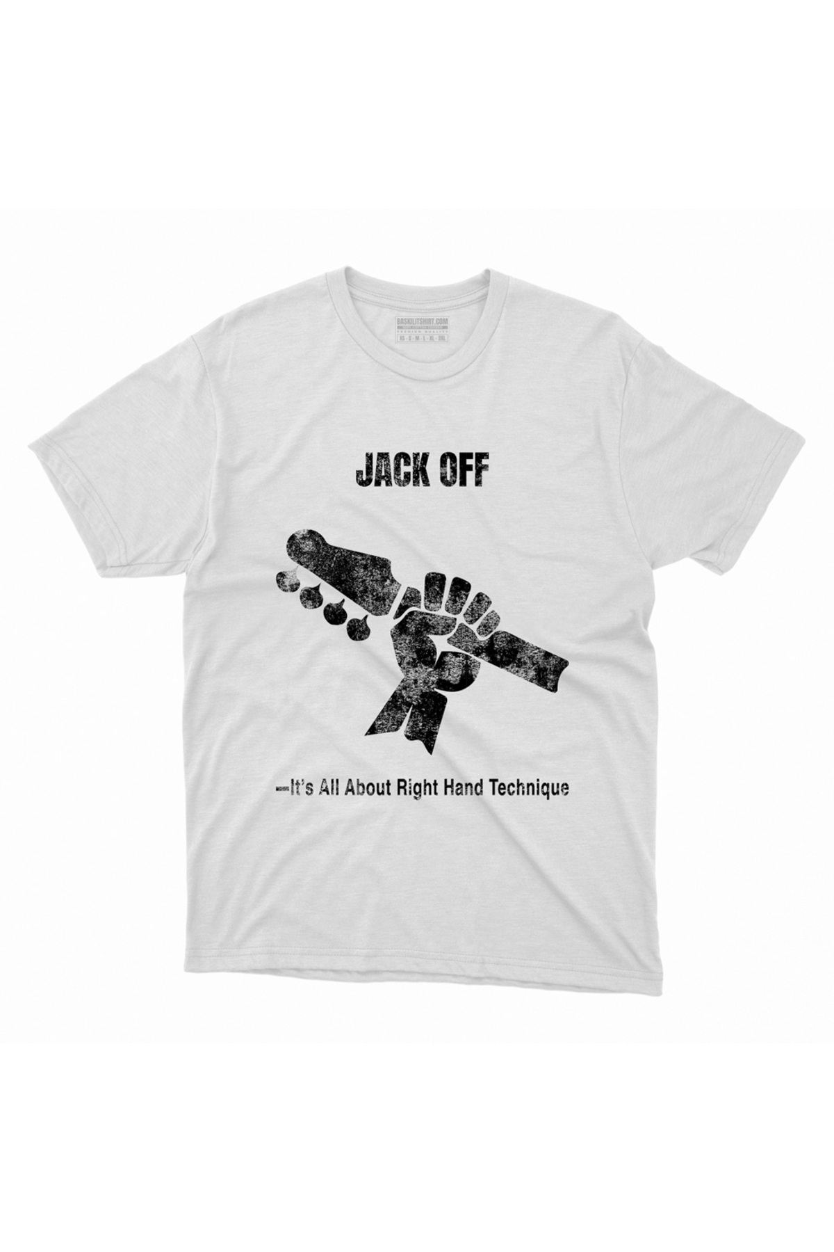 Bas Gitar Jack Off Baskılı Tişört