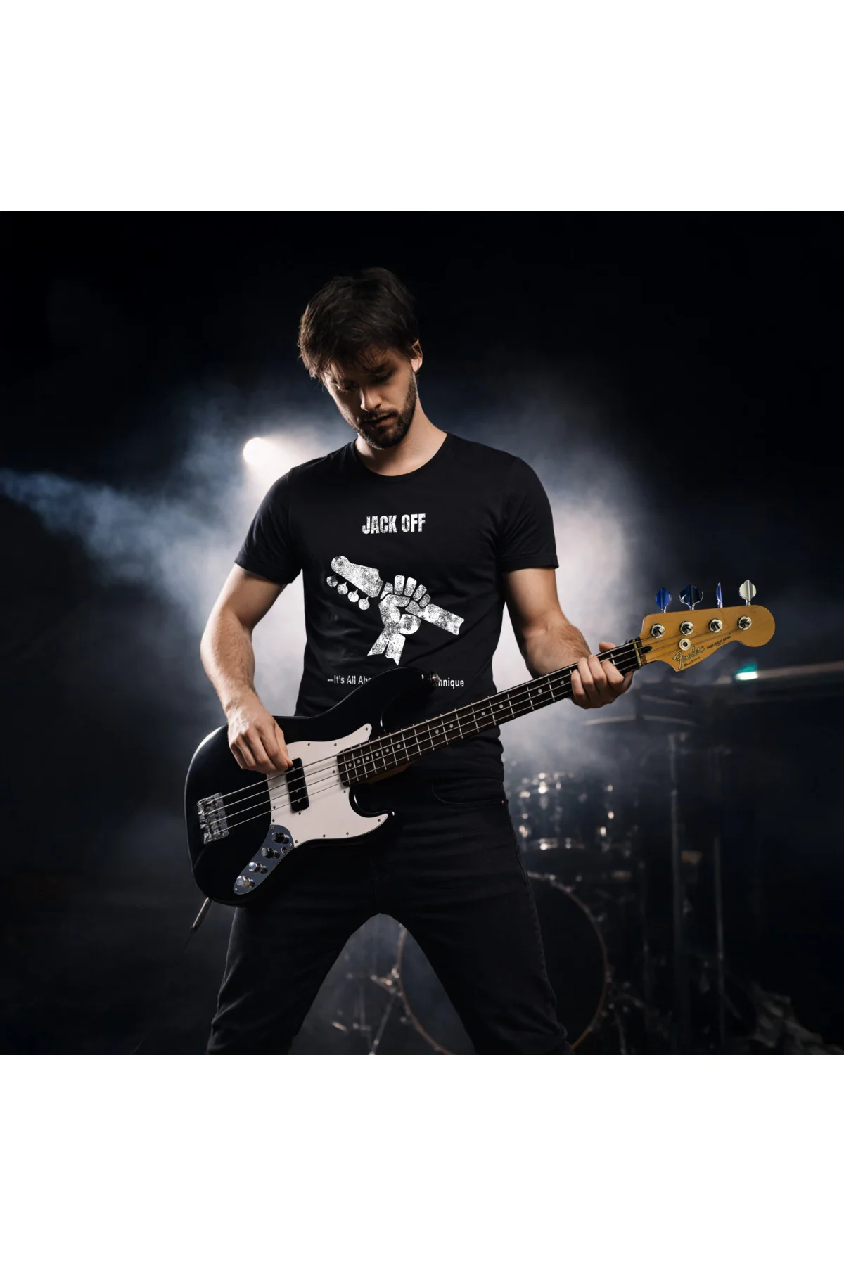 Bas Gitar Jack Off Baskılı Tişört Bas Gitar Jack Off Baskılı Tişört - Görsel 3