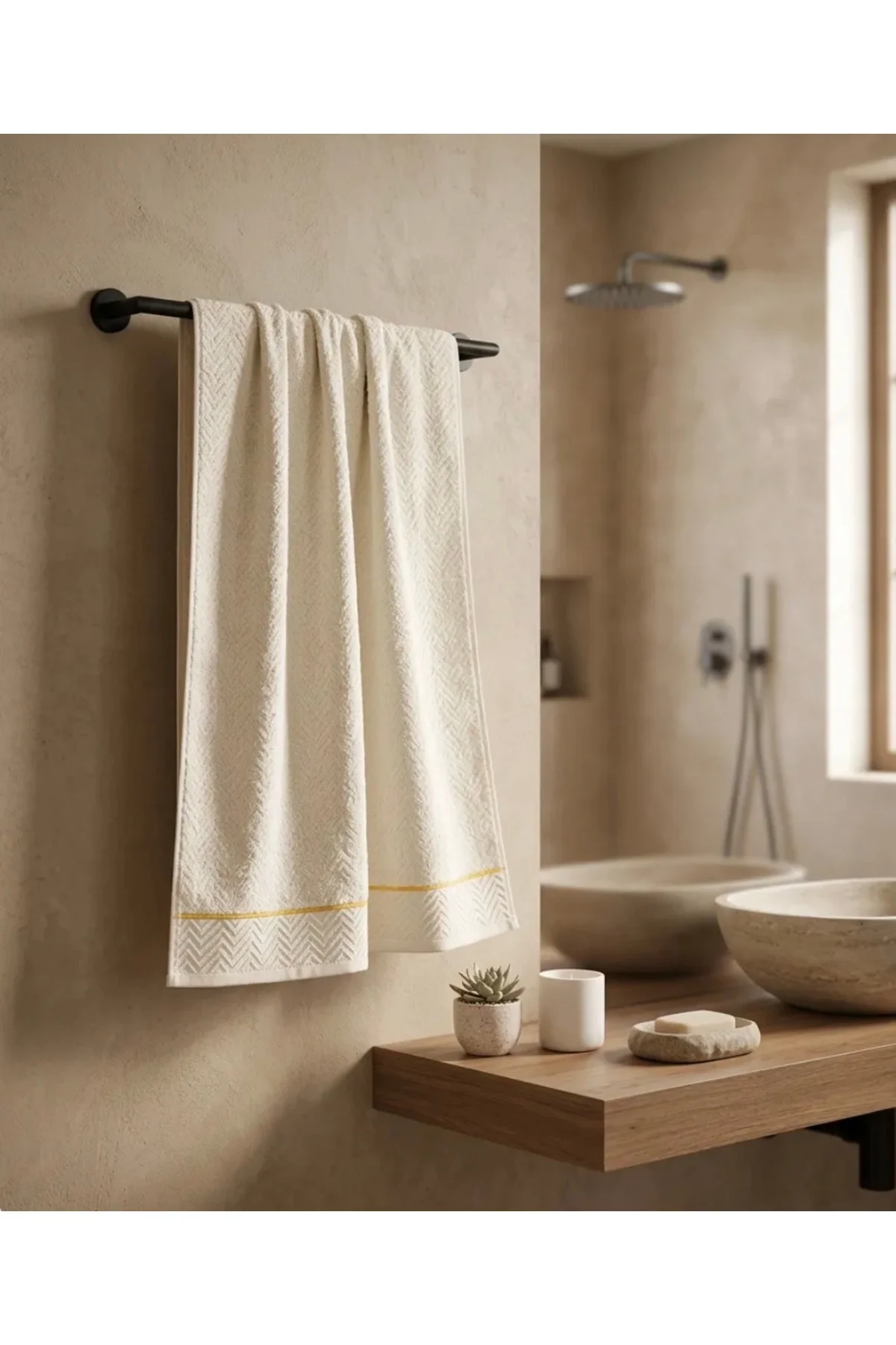 Baş havlusu -Natural (60x110 ölçü-1 Adet) Fiyatı, Yorumları ve Özellikleri