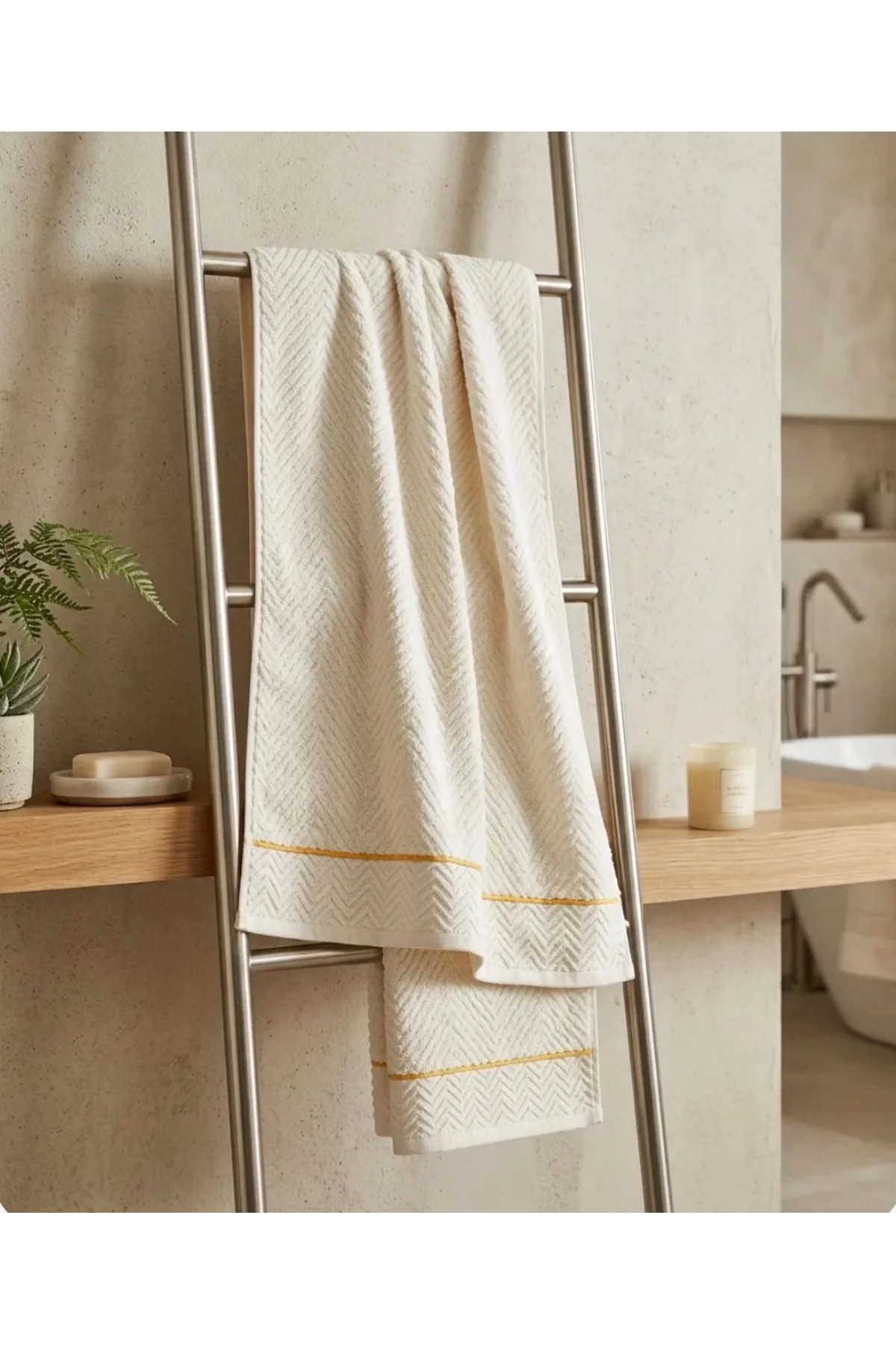 Baş havlusu -Natural (60x110 ölçü-1 Adet) Fiyatı, Yorumları ve Özellikleri