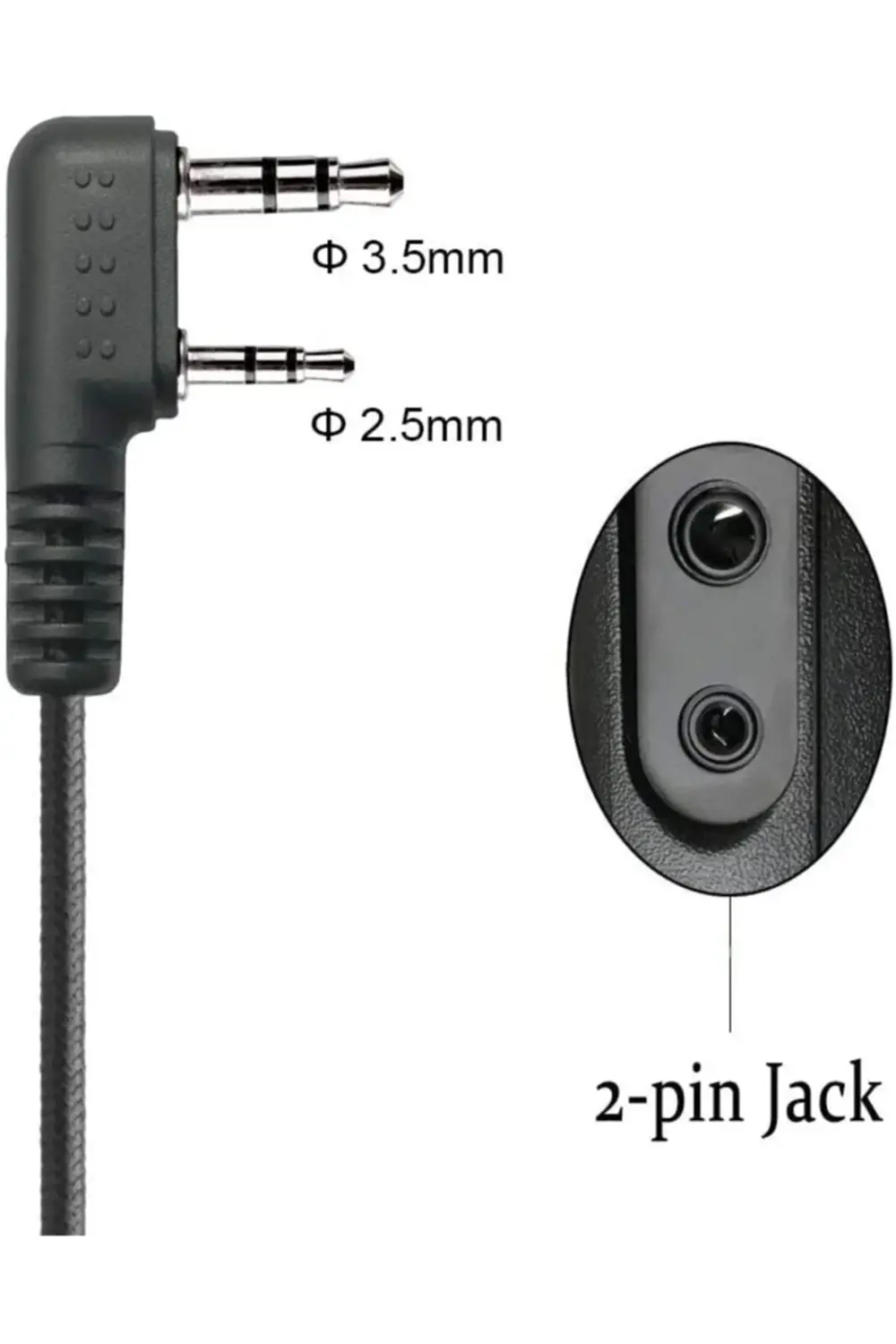 Bas Konuş Mikrofonlu Kulakiçi Telsiz Kulaklık Krisun Kenwood Qyt