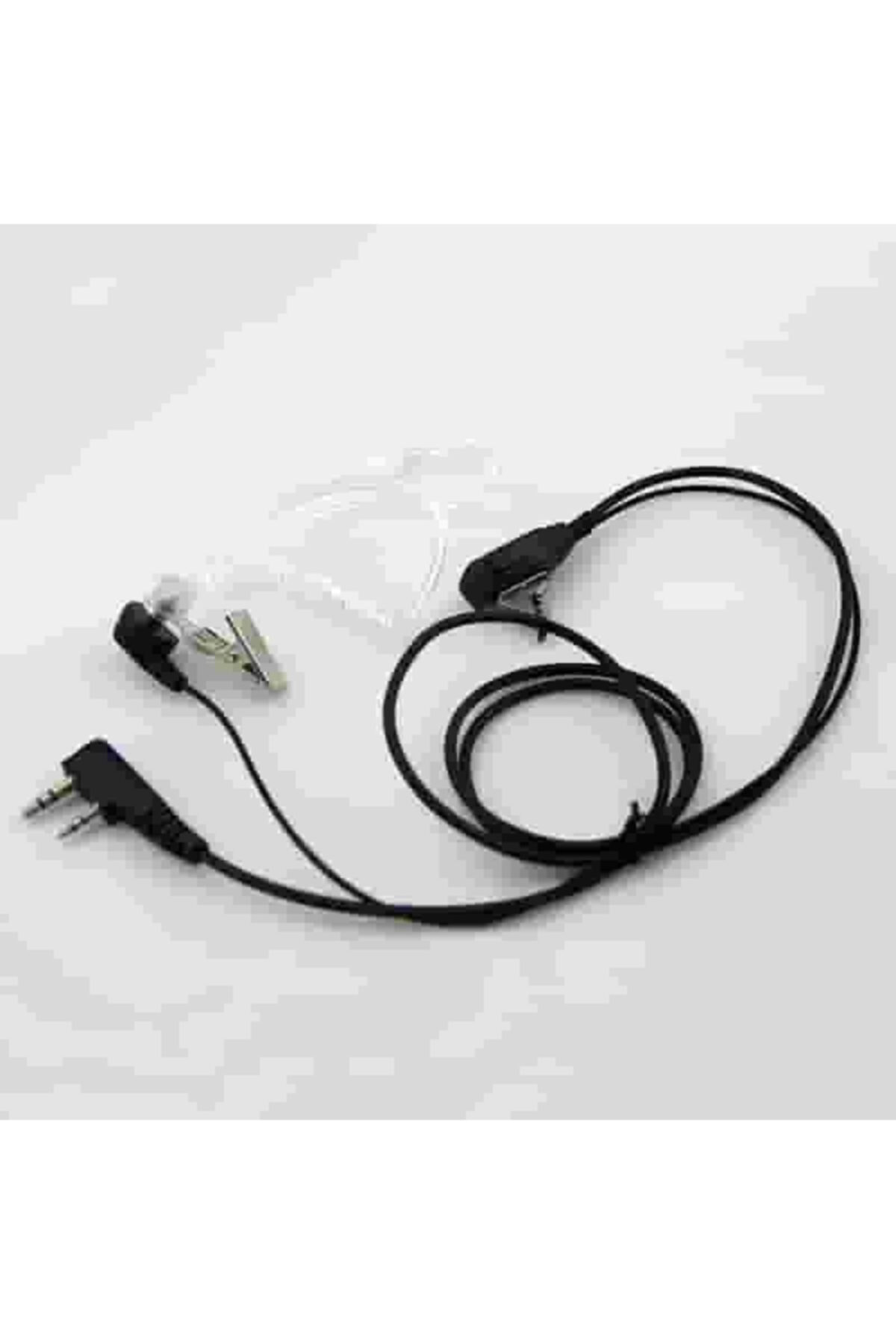 Bas Konuş Mikrofonlu Kulakiçi Şeffaf Ajan Telsiz Kulaklığı Air 44