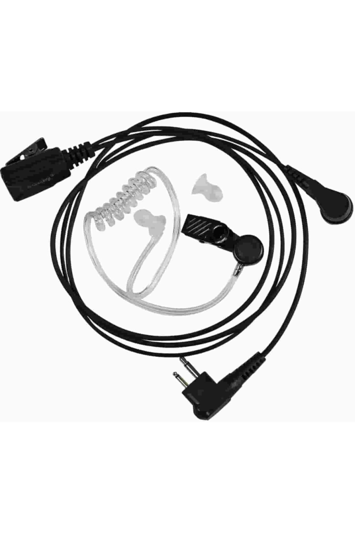 Bas Konuş Mikrofonlu Kulakiçi Şeffaf Ajan Telsiz Kulaklığı Air 44