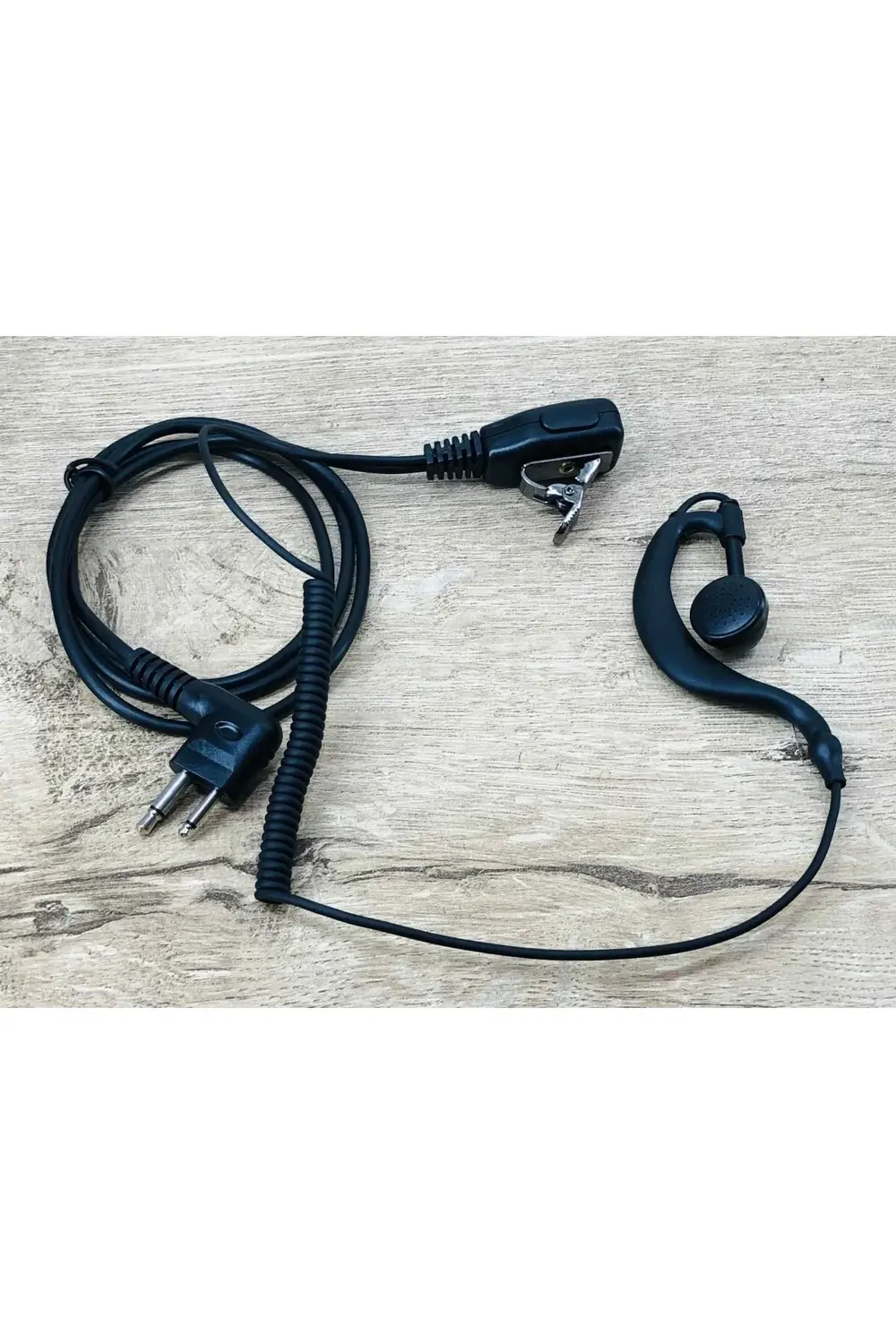 Bas Konuş Spiral G Tipi Kablolu  Uyumlu El Telsiz Kulaklık Motoro