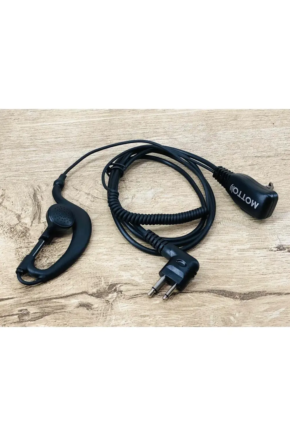 Bas Konuş Spiral G Tipi Kablolu  Uyumlu El Telsiz Kulaklık Motoro