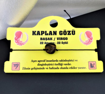 BAŞAK BURCU SİTRİN KUVARS DOĞALTAŞ MAKROME ÖRGÜLÜ BİLEKLİK-BURÇBİ