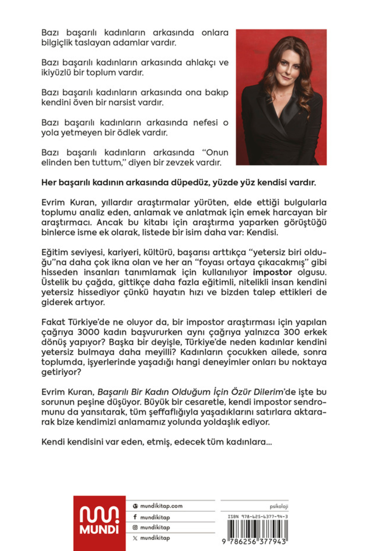 Mundi Başarılı Bir Kadın Olduğum İçin Özür Dilerim