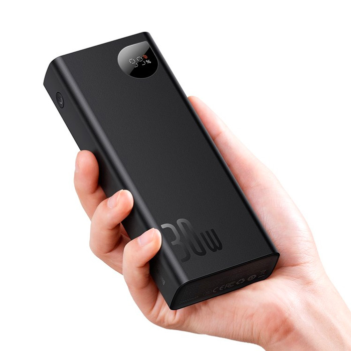 Baseus  Adaman 30W Pd Dijital Göstergeli 20000Mah Hizli Şarj Metal
