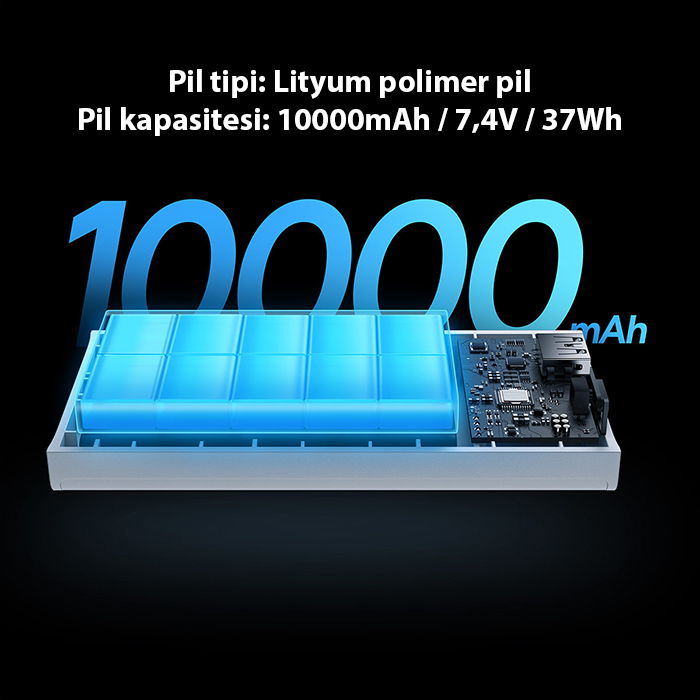 Baseus  Adaman2 Digital Display 10000Mah 30W Powerbank Taşinabilir