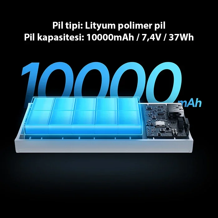 Baseus Adaman2 Digital Display 10000mAh 30W Powerbank Taşınabilir Şarj Cihazı VOOC Edition-1852